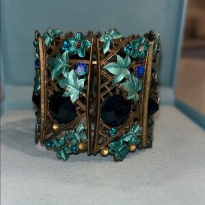 Vintage Floral Cuff Bracelet